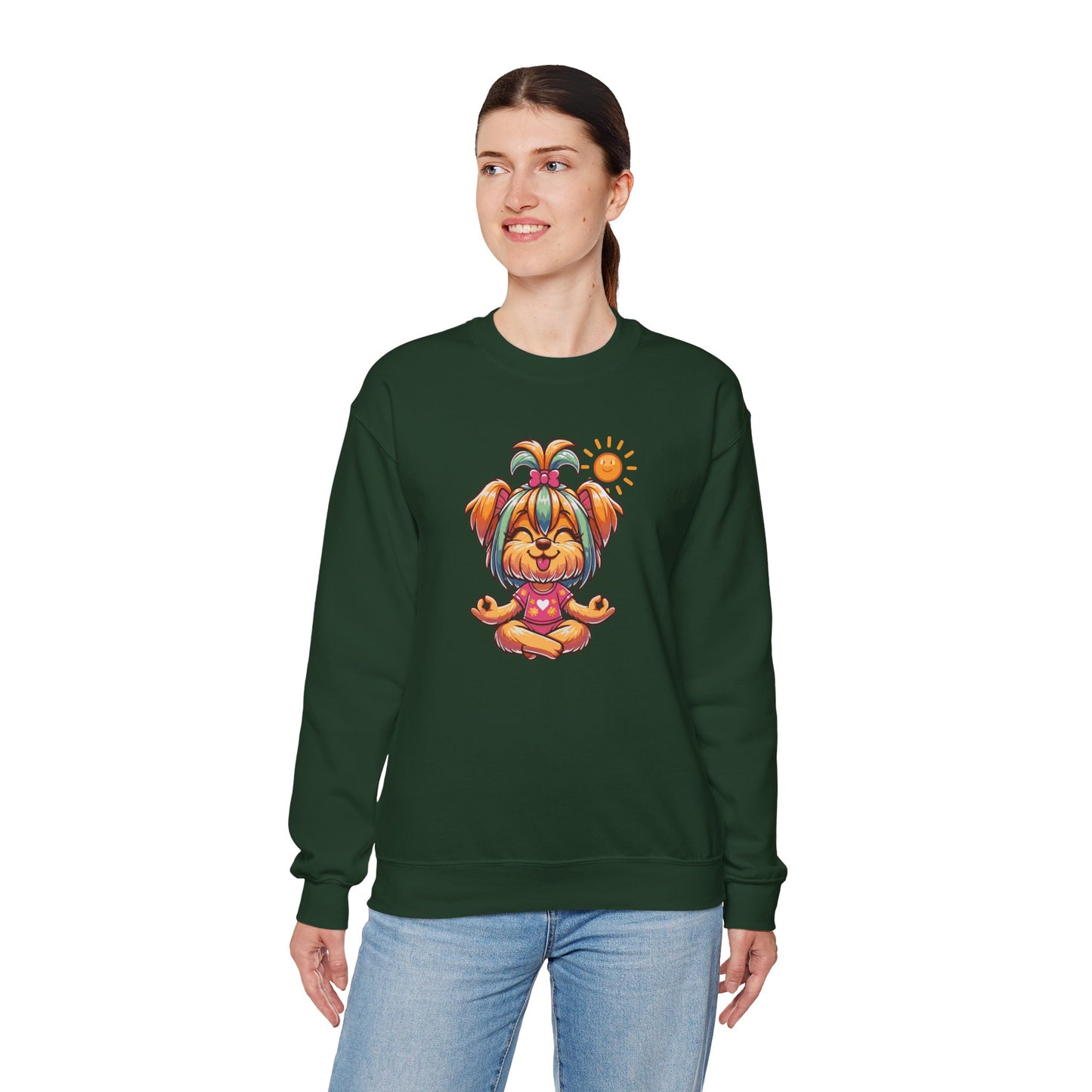 Dog Yoga Unisex Crewneck Sweatshirt