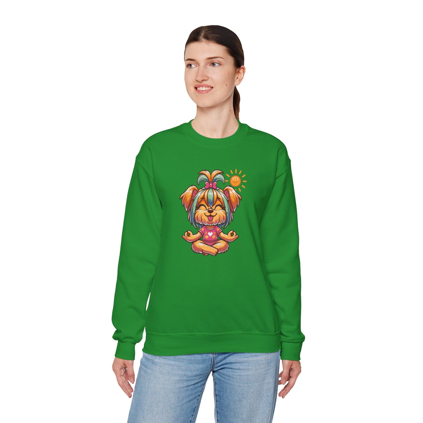 Dog Yoga Unisex Crewneck Sweatshirt
