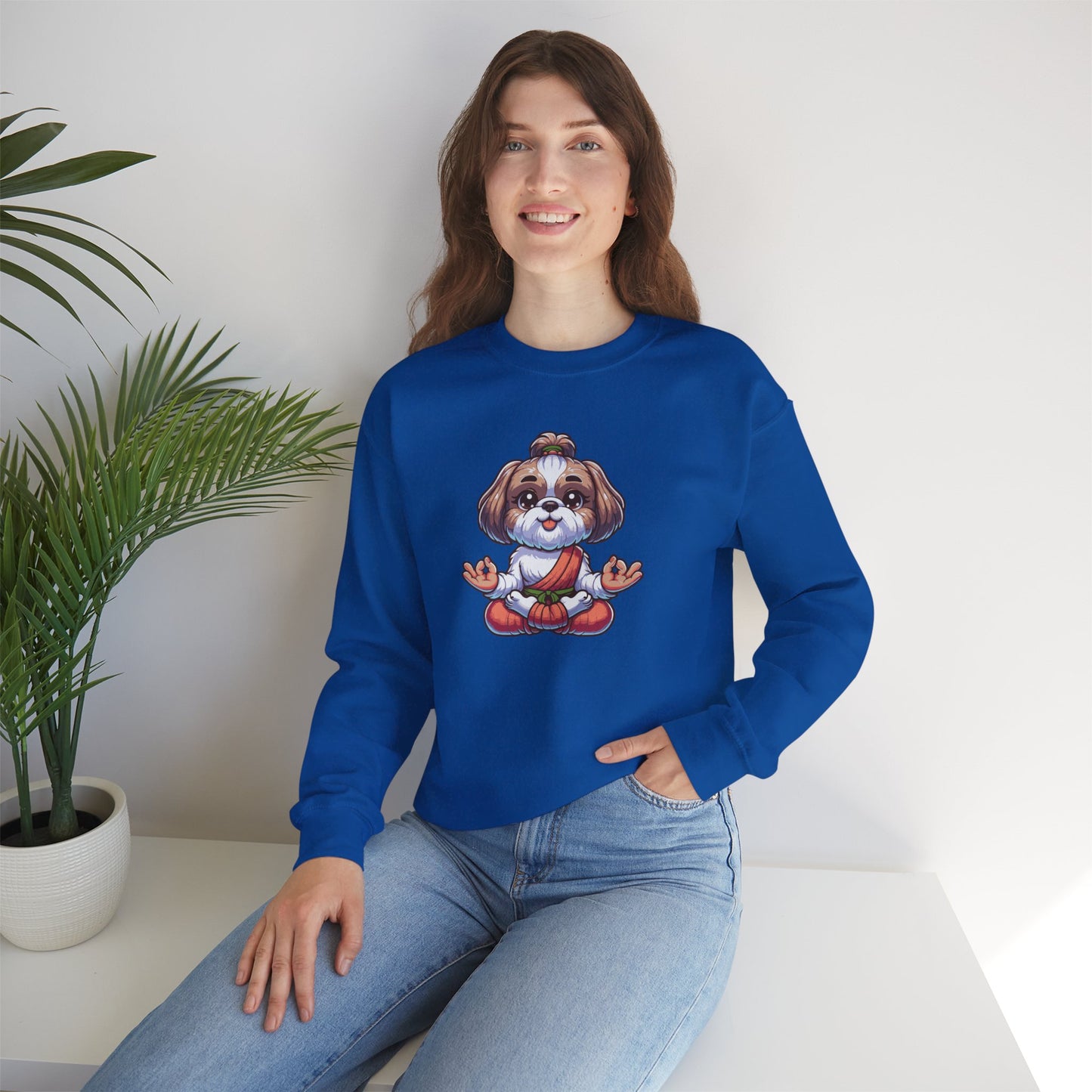 Dog Yoga Crewneck Sweatshirt