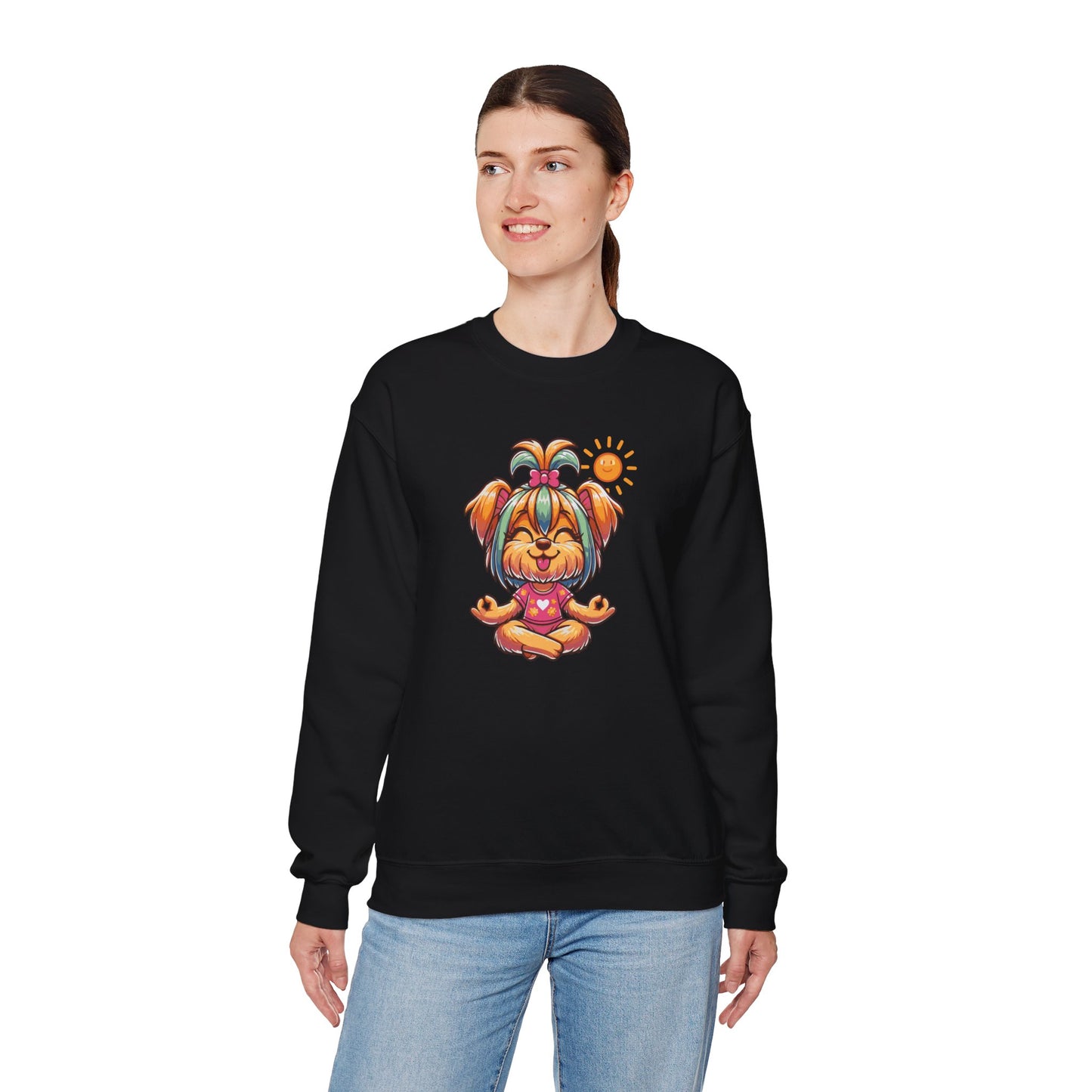 Dog Yoga Unisex Crewneck Sweatshirt