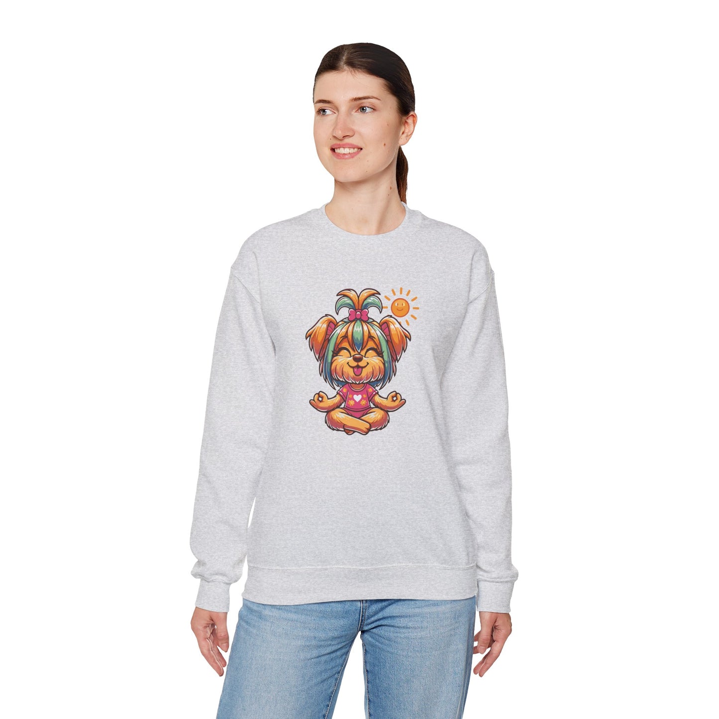 Dog Yoga Unisex Crewneck Sweatshirt