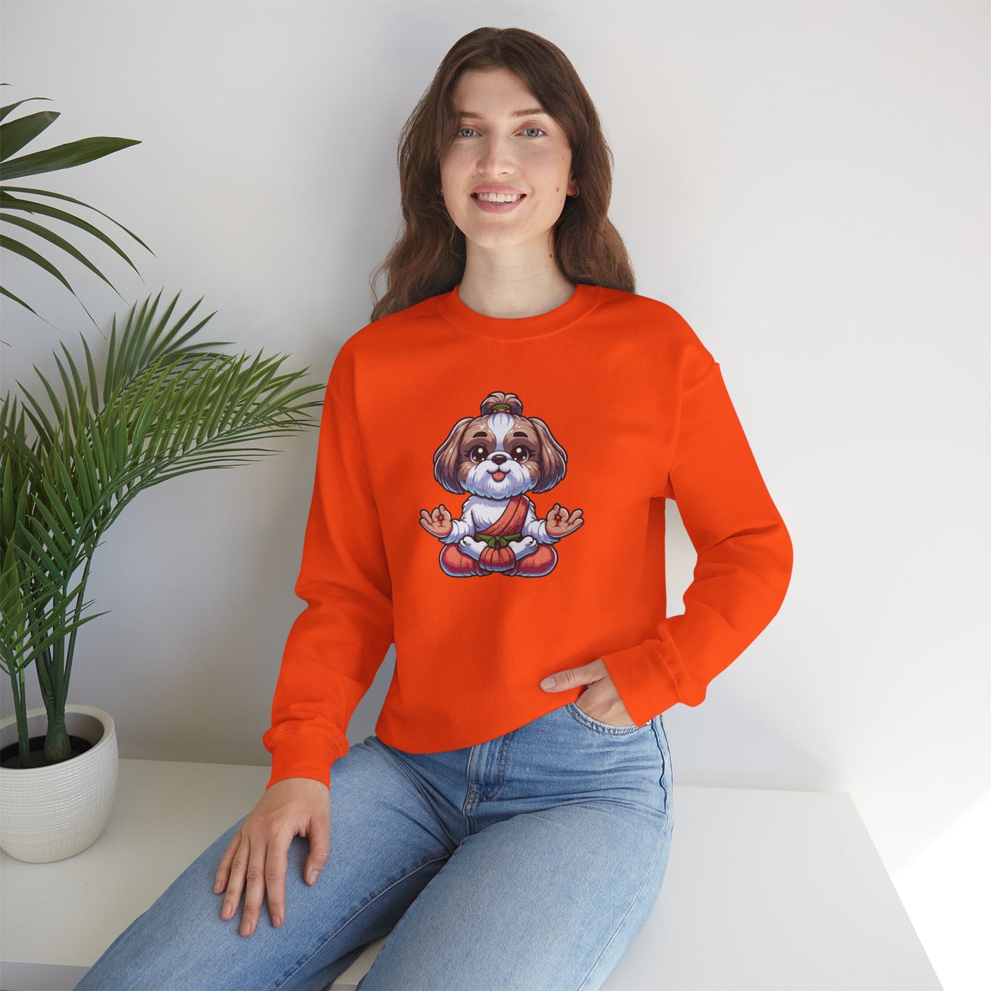 Dog Yoga Crewneck Sweatshirt