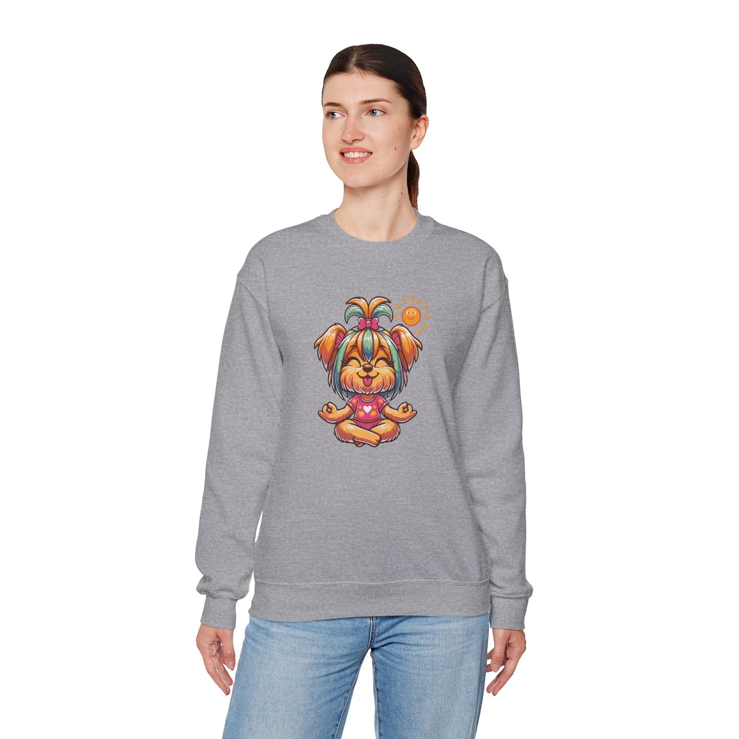 Dog Yoga Unisex Crewneck Sweatshirt
