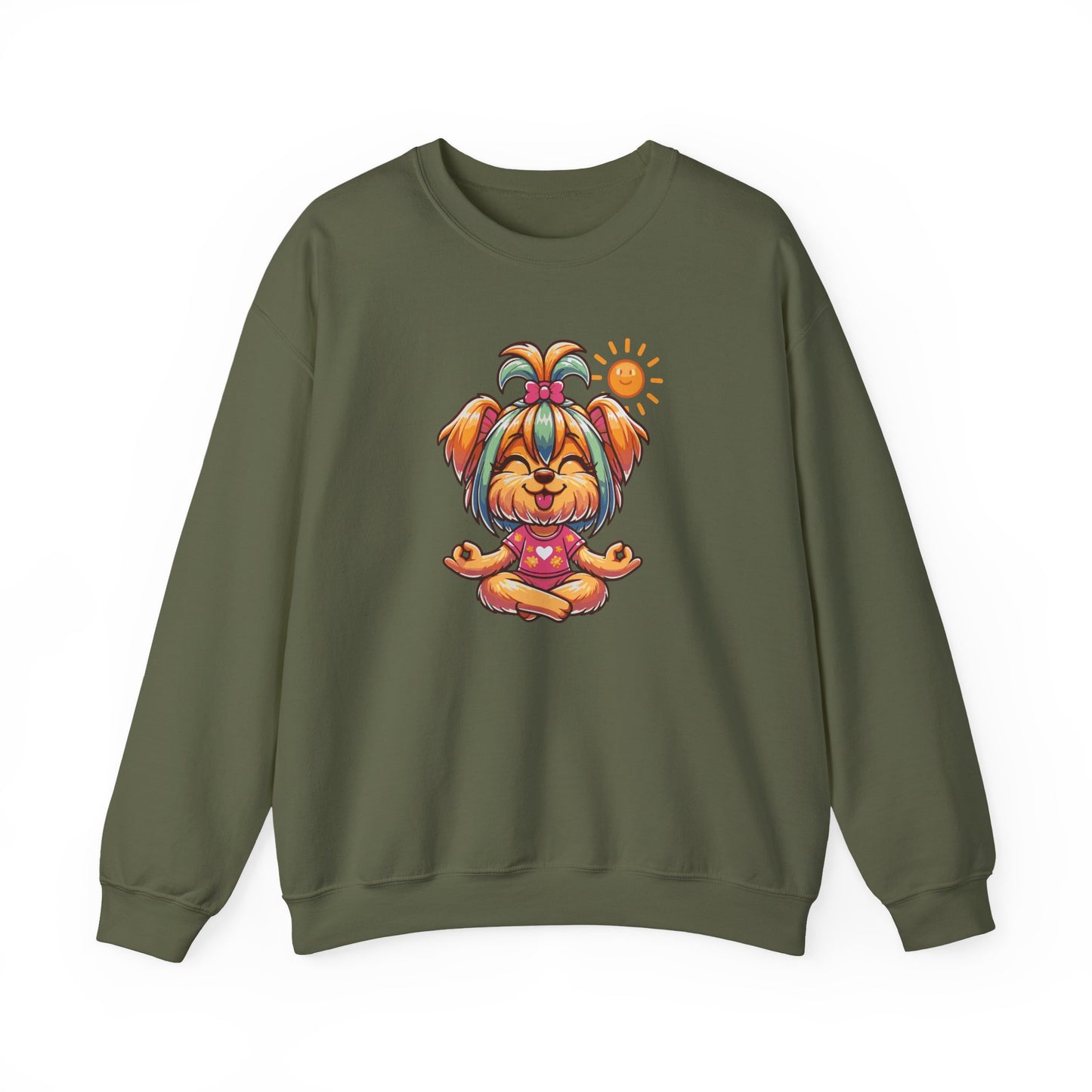 Dog Yoga Unisex Crewneck Sweatshirt