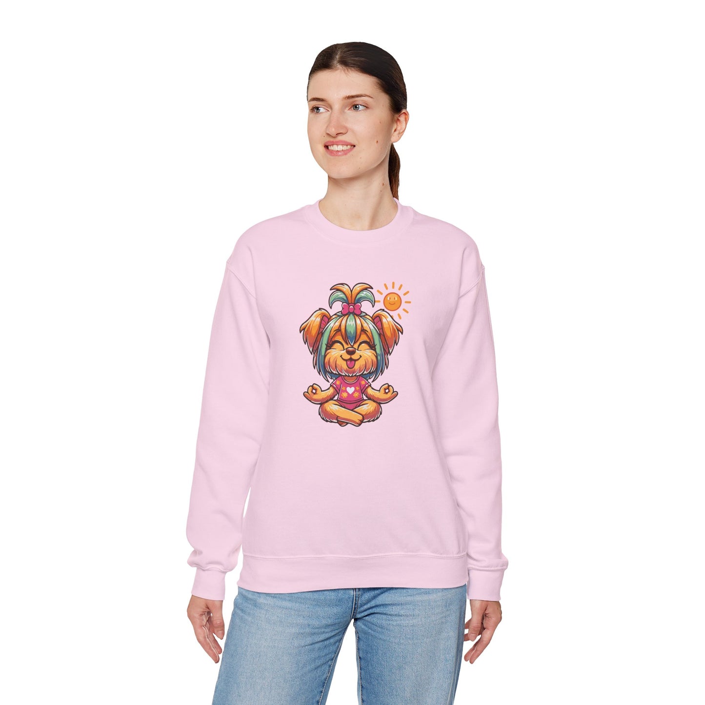 Dog Yoga Unisex Crewneck Sweatshirt
