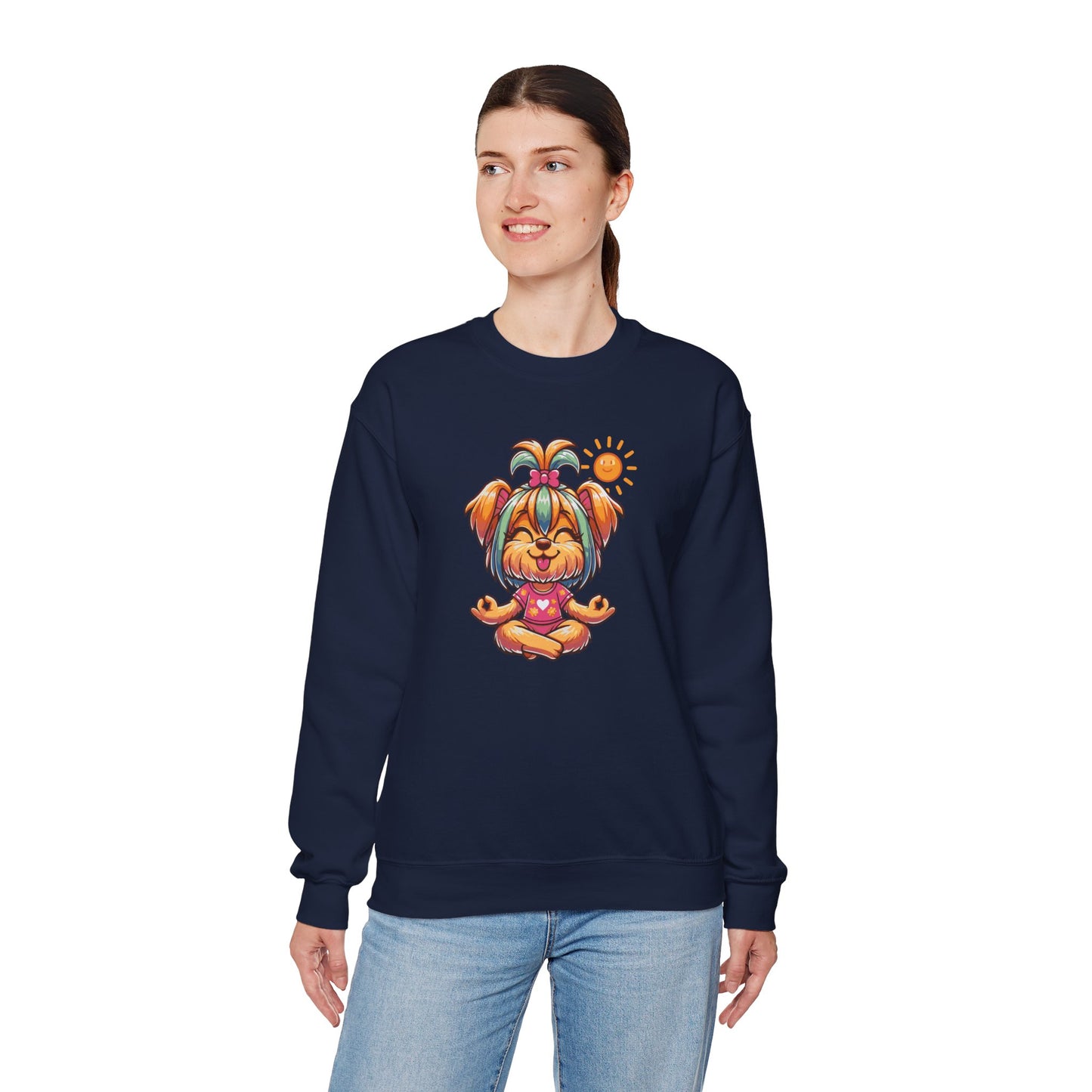 Dog Yoga Unisex Crewneck Sweatshirt