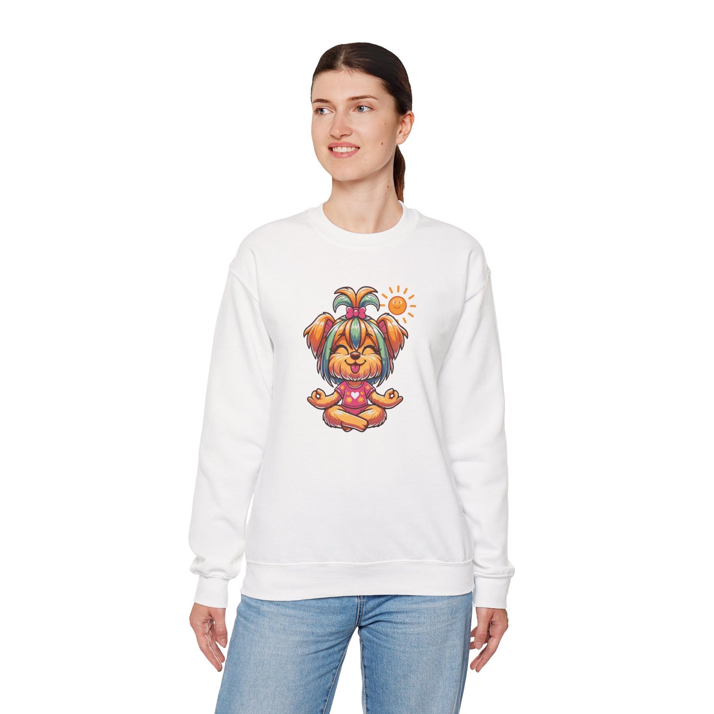 Dog Yoga Unisex Crewneck Sweatshirt