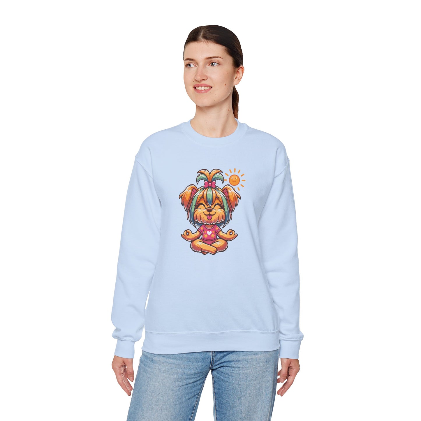 Dog Yoga Unisex Crewneck Sweatshirt
