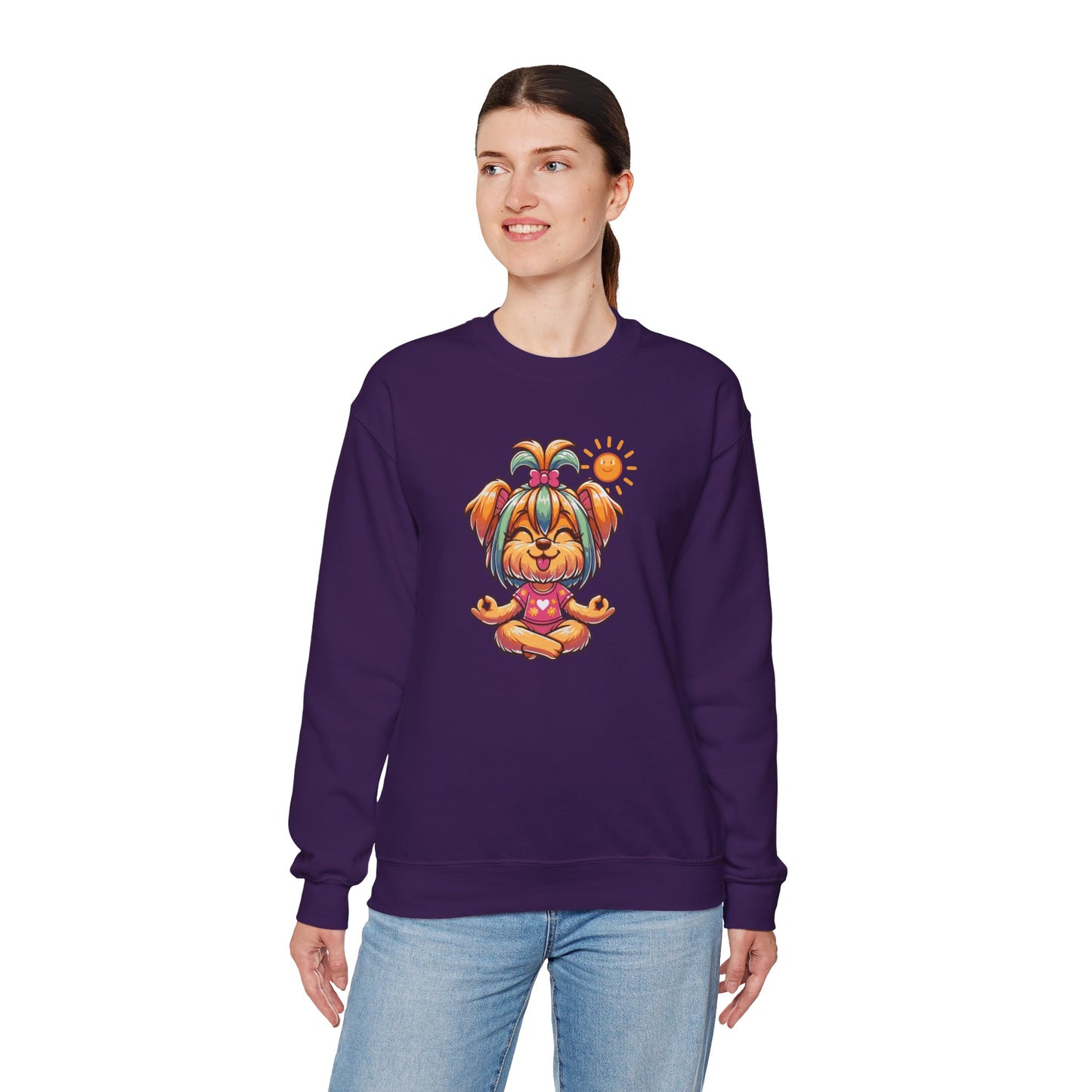 Dog Yoga Unisex Crewneck Sweatshirt