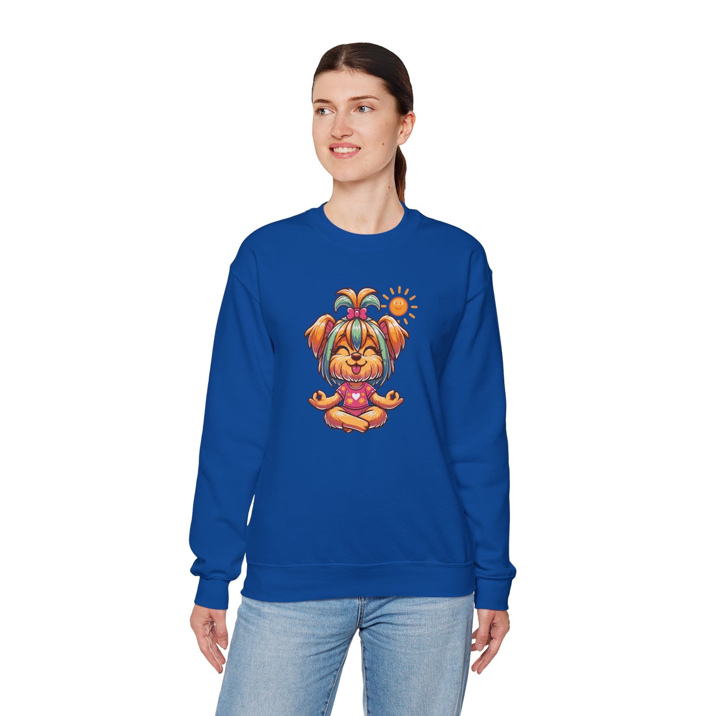 Dog Yoga Unisex Crewneck Sweatshirt