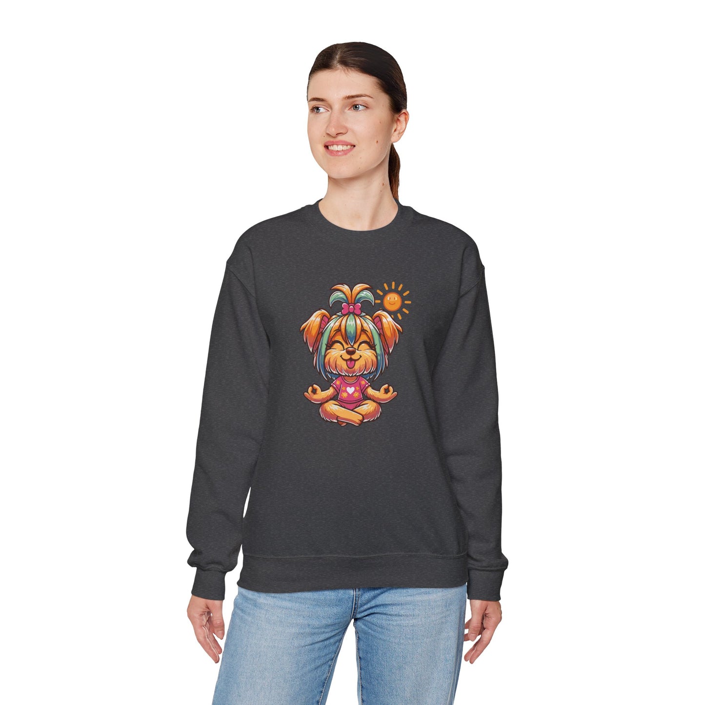 Dog Yoga Unisex Crewneck Sweatshirt