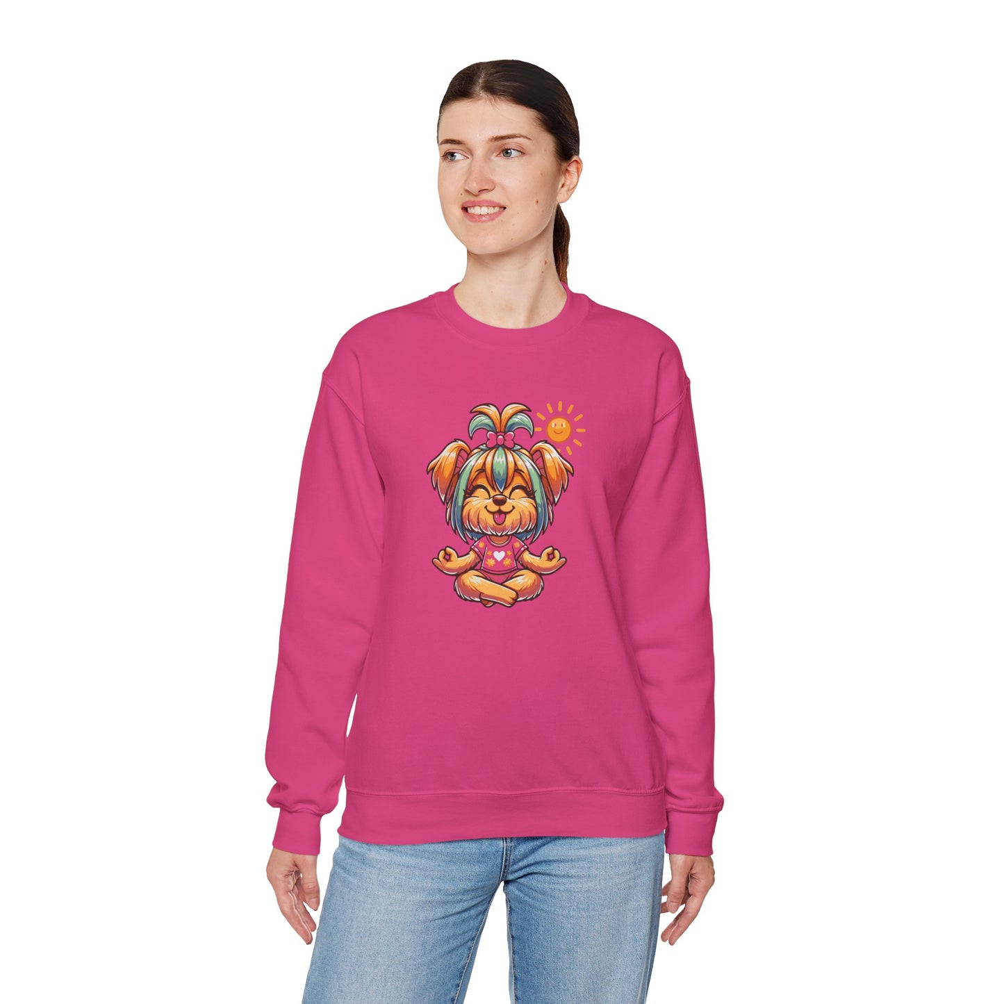 Dog Yoga Unisex Crewneck Sweatshirt