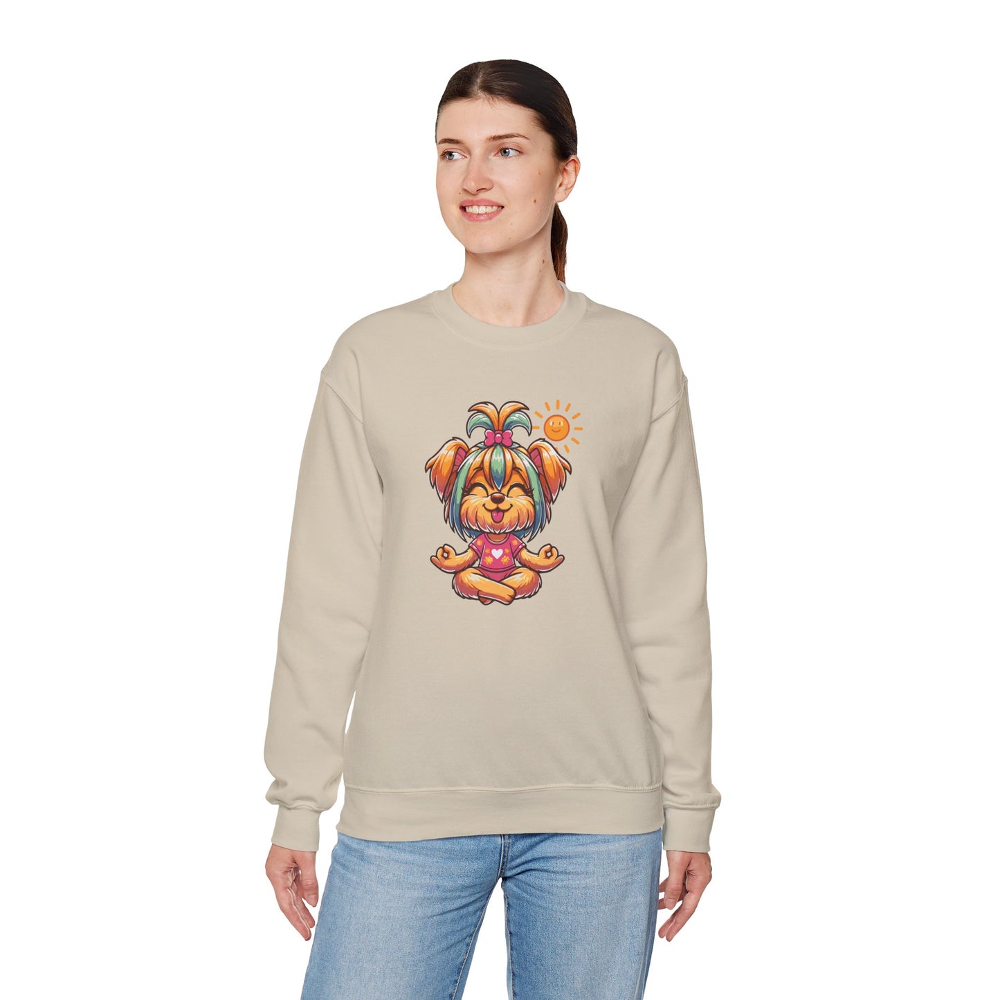 Dog Yoga Unisex Crewneck Sweatshirt