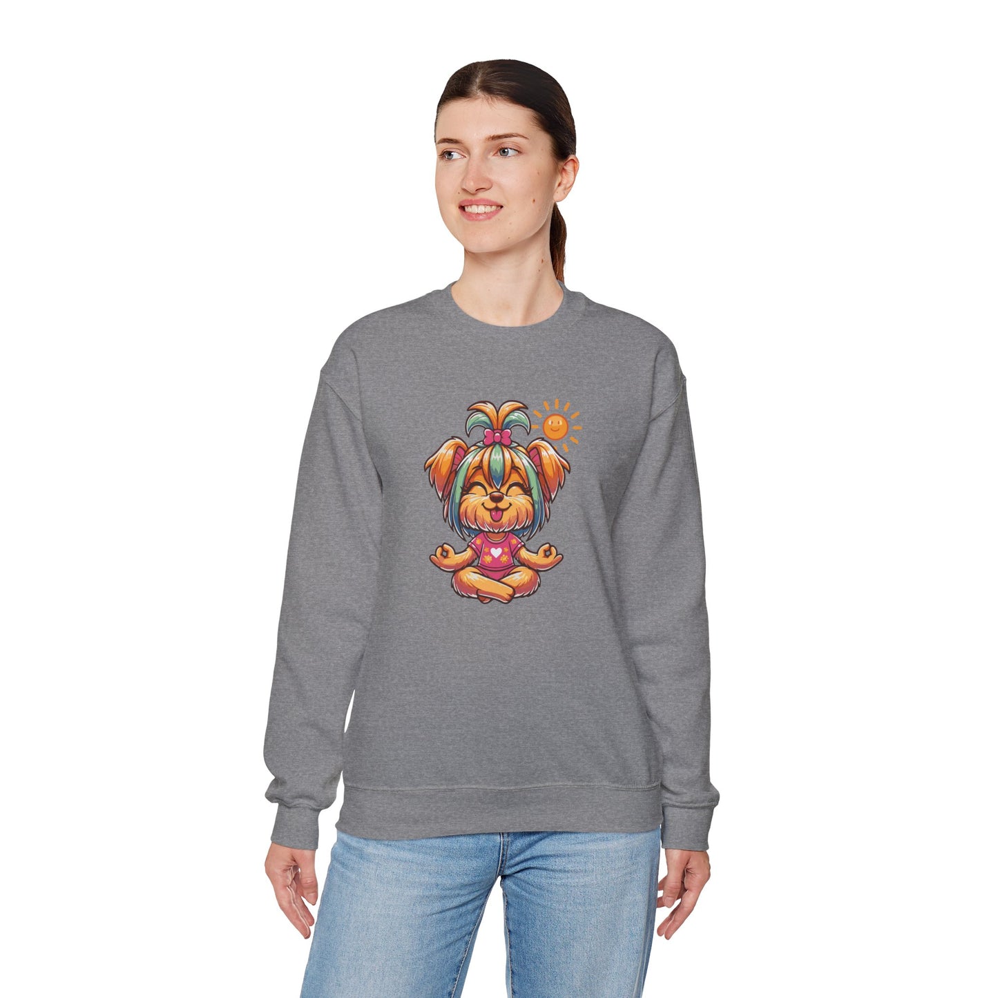 Dog Yoga Unisex Crewneck Sweatshirt